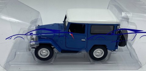 Toyota FJ 40 Hard Top 1:24 blue Motormax 79323 Toyota FJ 40 Hard Top 1:24 blue Motormax 79323