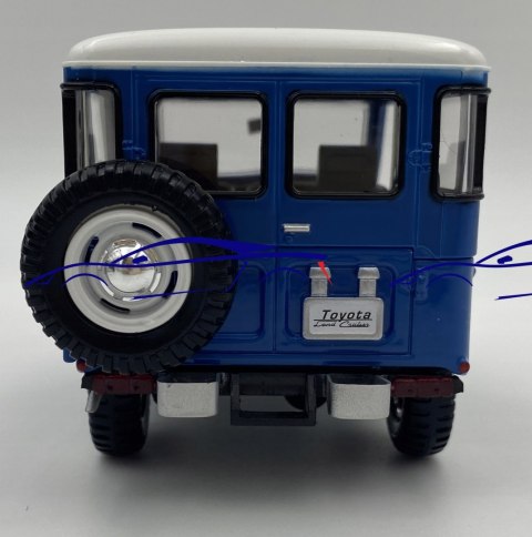 Toyota FJ 40 Hard Top 1:24 blue Motormax 79323 Toyota FJ 40 Hard Top 1:24 blue Motormax 79323
