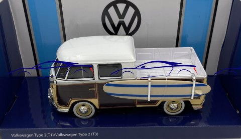 VW Type 2 T1 Pickup z deską 1:24 Motormax 79560 VW Type 2 T1 Pickup z deską 1:24 Motormax 79560