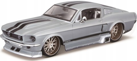Ford MUSTANG GT 1967 1:24 grey model Maisto 31094 Ford MUSTANG GT 1967 1:24 grey model Maisto 31094