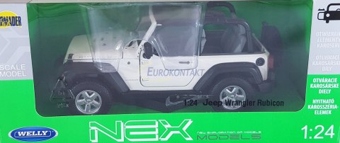 JEEP Wrangler Rubicon convertible model Welly 1:24 JEEP Wrangler Rubicon convertible model Welly 1:24