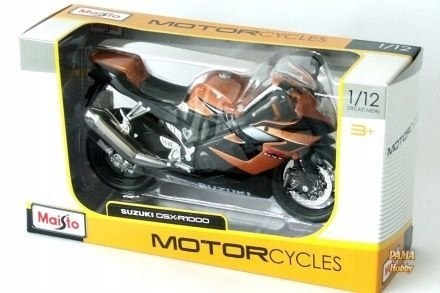 SUZUKI GSX R1000 motocykl model 1:12 Maisto 68280 SUZUKI GSX R1000 motocykl model 1:12 Maisto 68280