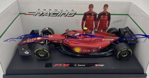 Bolid F1 Ferrari F1-75 #55 Sainz 2022 BBurago 1:18 Bolid F1 Ferrari F1-75 #55 Sainz 2022 BBurago 1:18