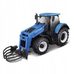 Ciągnik New Holland T7 z chwytakiem 1:32 BBURAGO