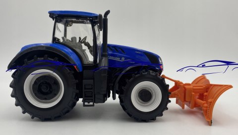 Ciągnik New Holland T7 z pługiem 1:32 BBURAGO