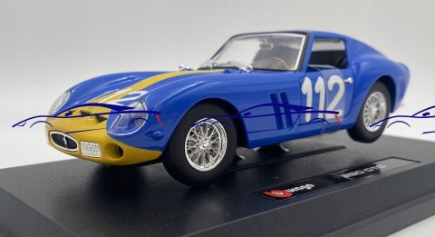 FERRARI 250 GTO #112 blue Bburago 26305 1:24 FERRARI 250 GTO #112 blue Bburago 26305 1:24