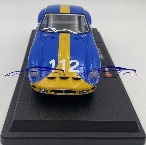 FERRARI 250 GTO #112 blue Bburago 26305 1:24 FERRARI 250 GTO #112 blue Bburago 26305 1:24