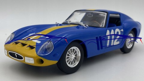FERRARI 250 GTO #112 blue Bburago 26305 1:24 FERRARI 250 GTO #112 blue Bburago 26305 1:24