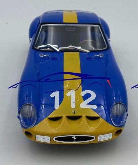 FERRARI 250 GTO #112 blue Bburago 26305 1:24 FERRARI 250 GTO #112 blue Bburago 26305 1:24