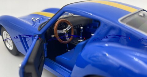 FERRARI 250 GTO #112 blue Bburago 26305 1:24 FERRARI 250 GTO #112 blue Bburago 26305 1:24