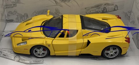 FERRARI ENZO yellow model Bburago 26006 1:24 FERRARI ENZO yellow model Bburago 26006 1:24