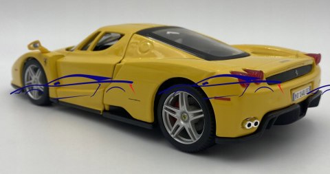 FERRARI ENZO yellow model Bburago 26006 1:24 FERRARI ENZO yellow model Bburago 26006 1:24