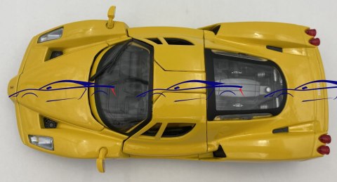 FERRARI ENZO yellow model Bburago 26006 1:24 FERRARI ENZO yellow model Bburago 26006 1:24