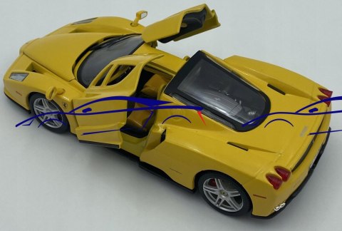 FERRARI ENZO yellow model Bburago 26006 1:24 FERRARI ENZO yellow model Bburago 26006 1:24