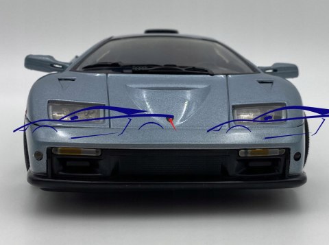 Lamborghini Diablo GT 1:18 blue Motormax 73168 Lamborghini Diablo GT 1:18 blue Motormax 73168