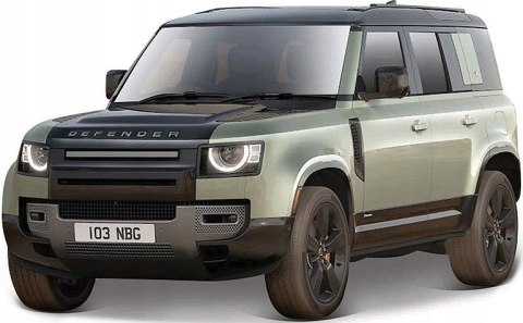 Land Rover Defender 2022 1:24 green Bburago 21101 Land Rover Defender 2022 1:24 green Bburago 21101