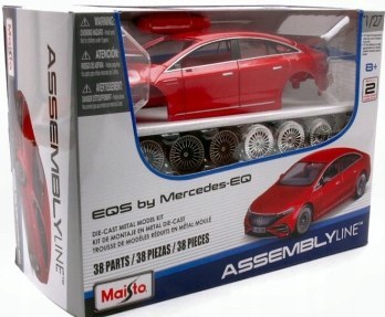 MERCEDES EQS red 1:24 do składania Maisto 39261 MERCEDES EQS red 1:24 do składania Maisto 39261