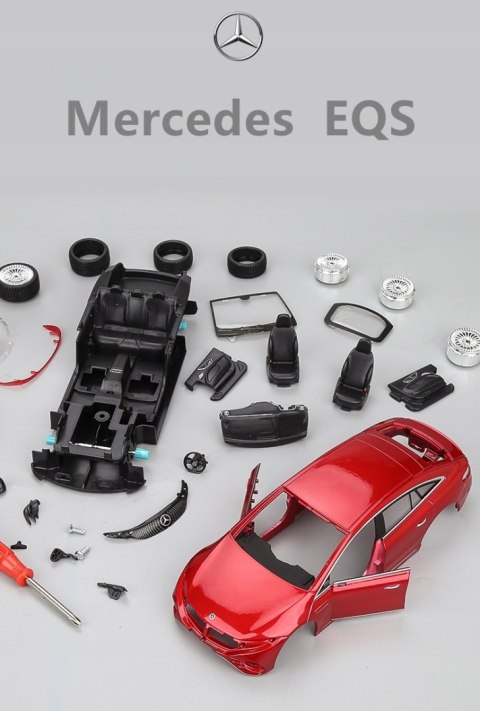 MERCEDES EQS red 1:24 do składania Maisto 39261 MERCEDES EQS red 1:24 do składania Maisto 39261