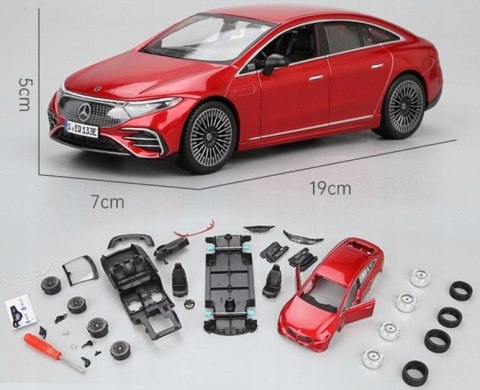 MERCEDES EQS red 1:24 do składania Maisto 39261 MERCEDES EQS red 1:24 do składania Maisto 39261