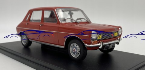 Simca 1100 red 1969 model 124167 WhiteBox 1:24 Simca 1100 red 1969 model 124167 WhiteBox 1:24