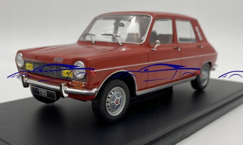 Simca 1100 red 1969 model 124167 WhiteBox 1:24 Simca 1100 red 1969 model 124167 WhiteBox 1:24