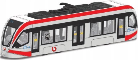 TRAMWAJ metalowy 20cm BBurago 32105 red TRAMWAJ metalowy 20cm BBurago 32105 red