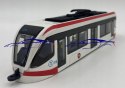 TRAMWAJ metalowy 20cm BBurago 32105 red