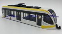 TRAMWAJ metalowy 20cm BBurago 32105 yellow