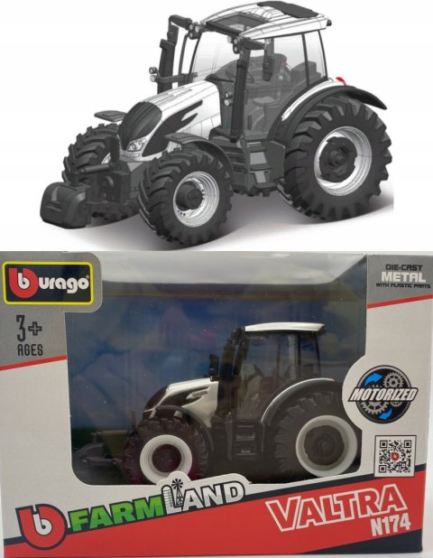 Traktor Valtra N174 z napędem BBURAGO metal Traktor Valtra N174 z napędem BBURAGO metal