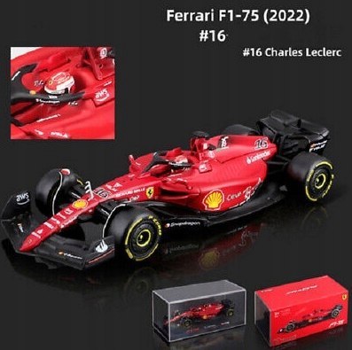 F1 FERRARI F1-75 MONZA Leclerc KASK BBurago 1:43 F1 FERRARI F1-75 MONZA Leclerc KASK BBurago 1:43