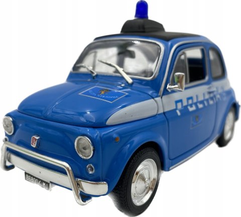 Fiat 500 Polizia model 22515IP Welly 1:24 Fiat 500 Polizia model 22515IP Welly 1:24