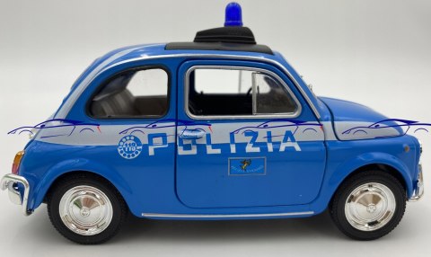 Fiat 500 Polizia model 22515IP Welly 1:24 Fiat 500 Polizia model 22515IP Welly 1:24