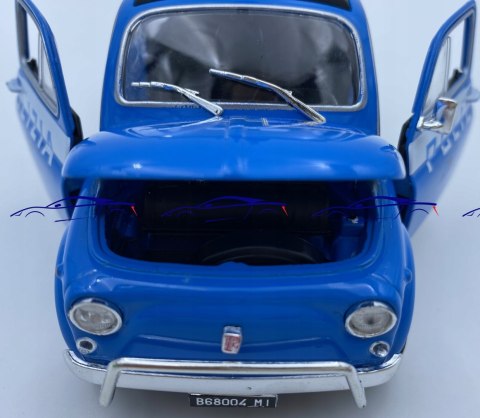 Fiat 500 Polizia model 22515IP Welly 1:24 Fiat 500 Polizia model 22515IP Welly 1:24