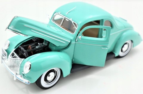 Ford DeLuxe Coupe 1939 turkus 1:18 Maisto 31180 Ford DeLuxe Coupe 1939 turkus 1:18 Maisto 31180