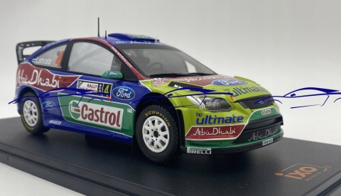 Ford Focus RS Latvalla Sardynia 09 model IXO 1:24 Ford Focus RS Latvalla Sardynia 09 model IXO 1:24
