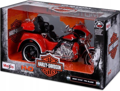 HARLEY DAVIDSON 2021 CVO Tri Glide 1:12 Maisto trike trajka orange HARLEY DAVIDSON 2021 CVO Tri Glide 1:12 Maisto trike trajka orange