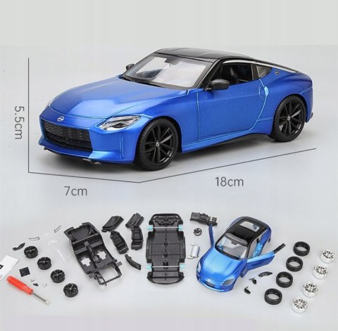 Nissan Z 2023 blue 1:24 do składania Maisto 39267 Nissan Z 2023 blue 1:24 do składania Maisto 39267