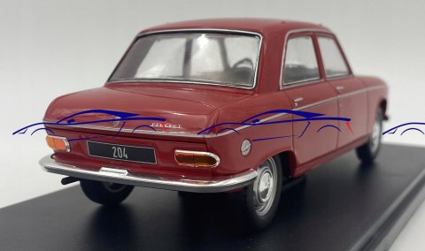 Peugeot 204 red 1968 WhiteBox 124181 1:24