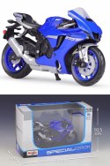YAMAHA TYZF-R1 2021 model na podstawce 1:18 Maisto