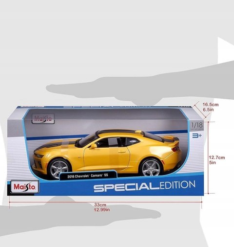 Chevrolet CAMARO SS 2016 yellow 1:18 Maisto 31689 Chevrolet CAMARO SS 2016 yellow 1:18 Maisto 31689