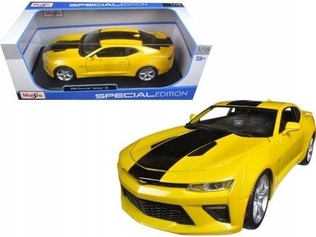 Chevrolet CAMARO SS 2016 yellow 1:18 Maisto 31689 Chevrolet CAMARO SS 2016 yellow 1:18 Maisto 31689
