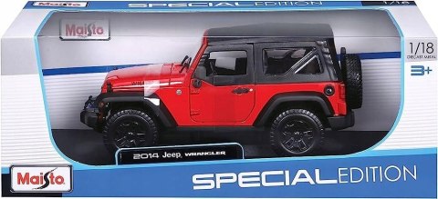 JEEP Wrangler 2014 1:18 red model Maisto 31676 JEEP Wrangler 2014 1:18 red model Maisto 31676