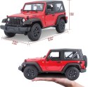 JEEP Wrangler 2014 1:18 red model Maisto 31676