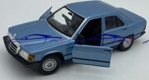 Mercedes Benz 190E W201 blue 1:24 Bburago 21103 Mercedes Benz 190E W201 blue 1:24 Bburago 21103