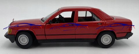 Mercedes Benz 190E W201 red 1:24 Bburago 21103 Mercedes Benz 190E W201 red 1:24 Bburago 21103