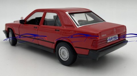 Mercedes Benz 190E W201 red 1:24 Bburago 21103 Mercedes Benz 190E W201 red 1:24 Bburago 21103