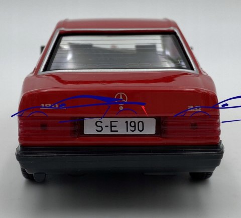 Mercedes Benz 190E W201 red 1:24 Bburago 21103 Mercedes Benz 190E W201 red 1:24 Bburago 21103