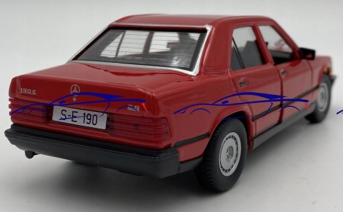 Mercedes Benz 190E W201 red 1:24 Bburago 21103 Mercedes Benz 190E W201 red 1:24 Bburago 21103