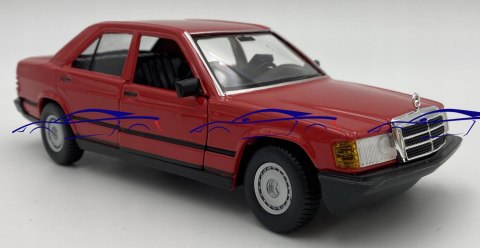 Mercedes Benz 190E W201 red 1:24 Bburago 21103 Mercedes Benz 190E W201 red 1:24 Bburago 21103