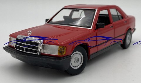 Mercedes Benz 190E W201 red 1:24 Bburago 21103 Mercedes Benz 190E W201 red 1:24 Bburago 21103
